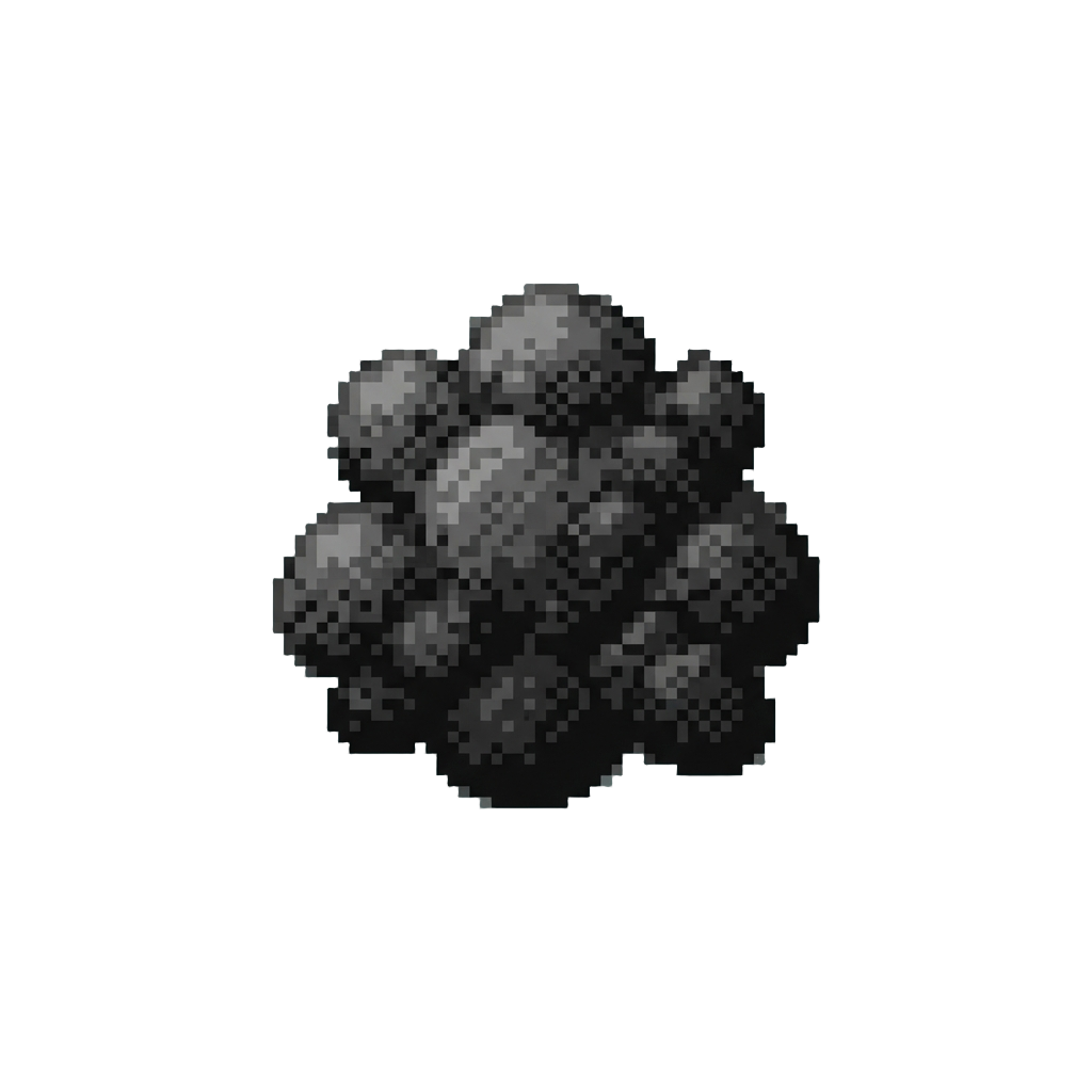 A Harmless Cloud of Black Spray-paint Dust