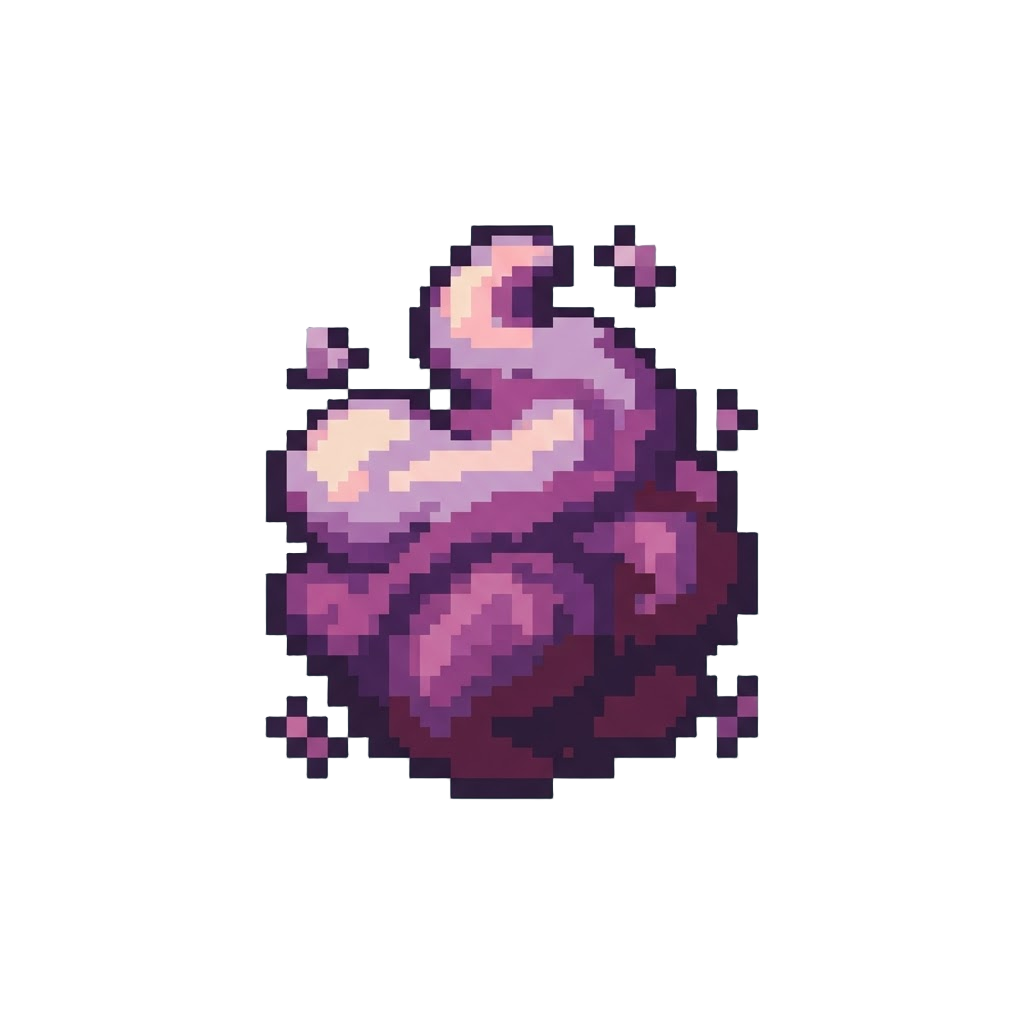 A Brief Cloud of Purple Smoke Particles