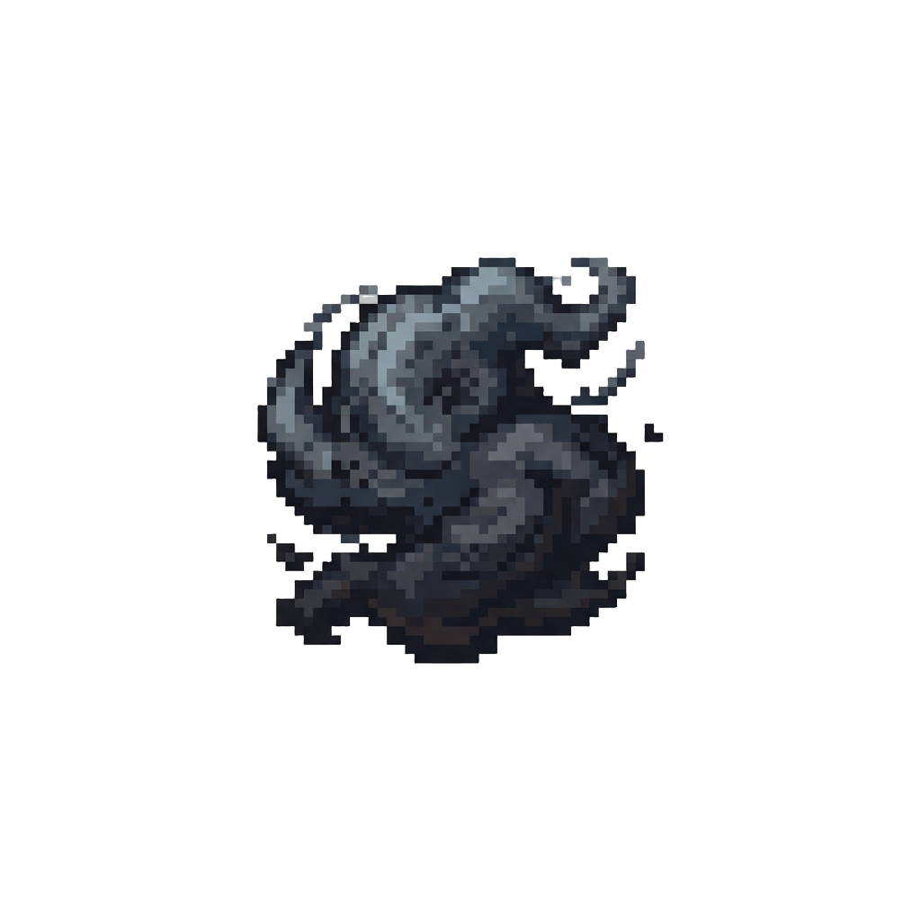 A Tiny Lingering Soot Cloud
