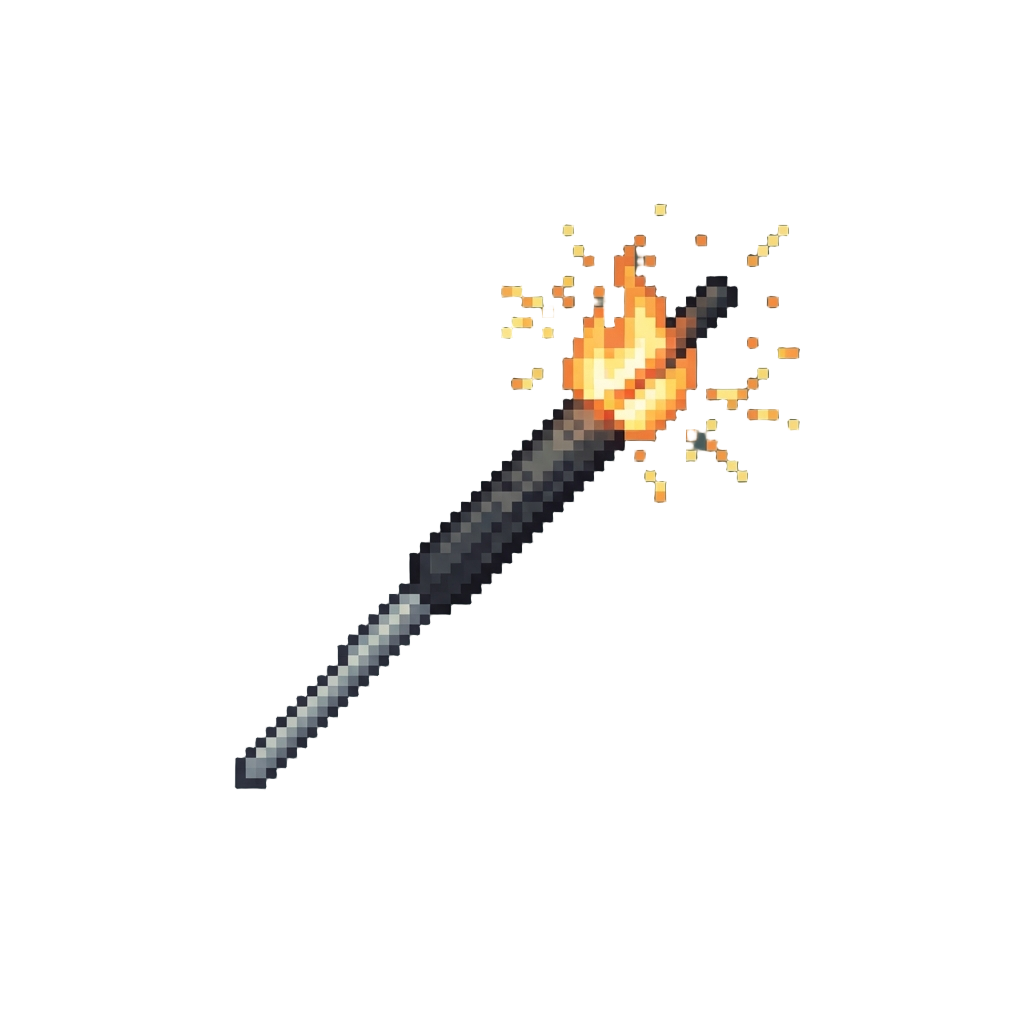 A Single Flickering Birthday Sparkler Flicker