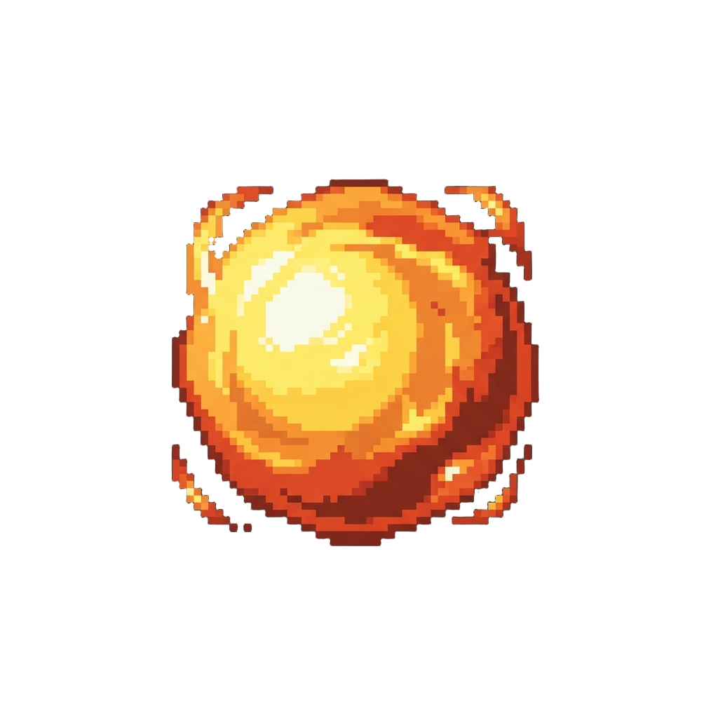 Glowing Pixel Plasma Blast
