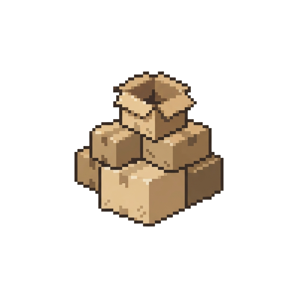 A Scattered Pile of Empty Cardboard Boxes