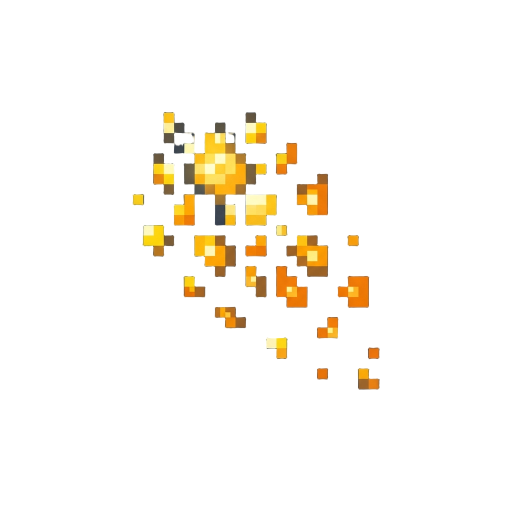 A Shower of Golden Sparks and Embers