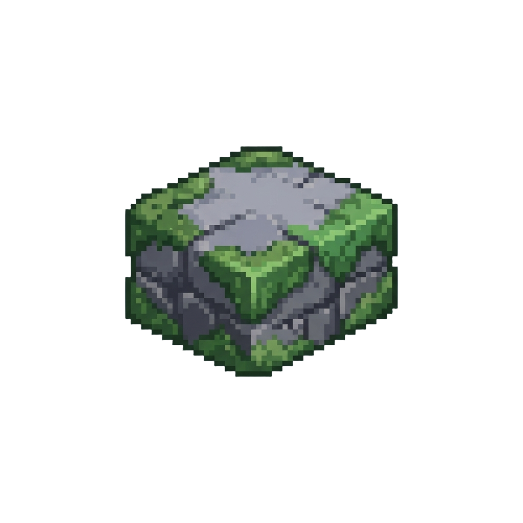 A Mossy Stone Ledge