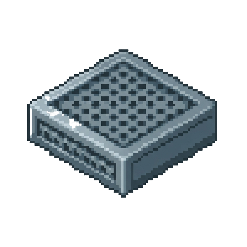 A Metallic Air Duct Grating