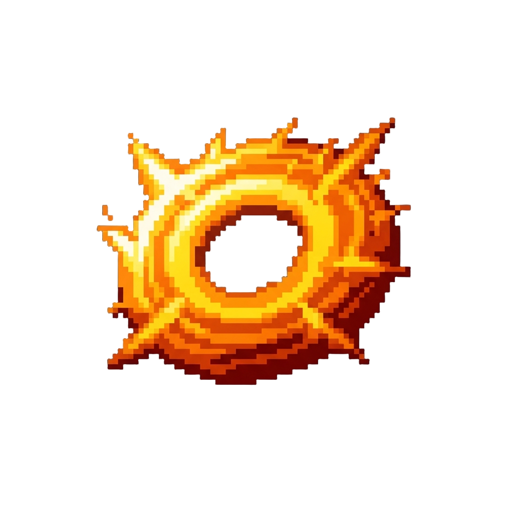 A Ring of Fiery Orange Shockwaves