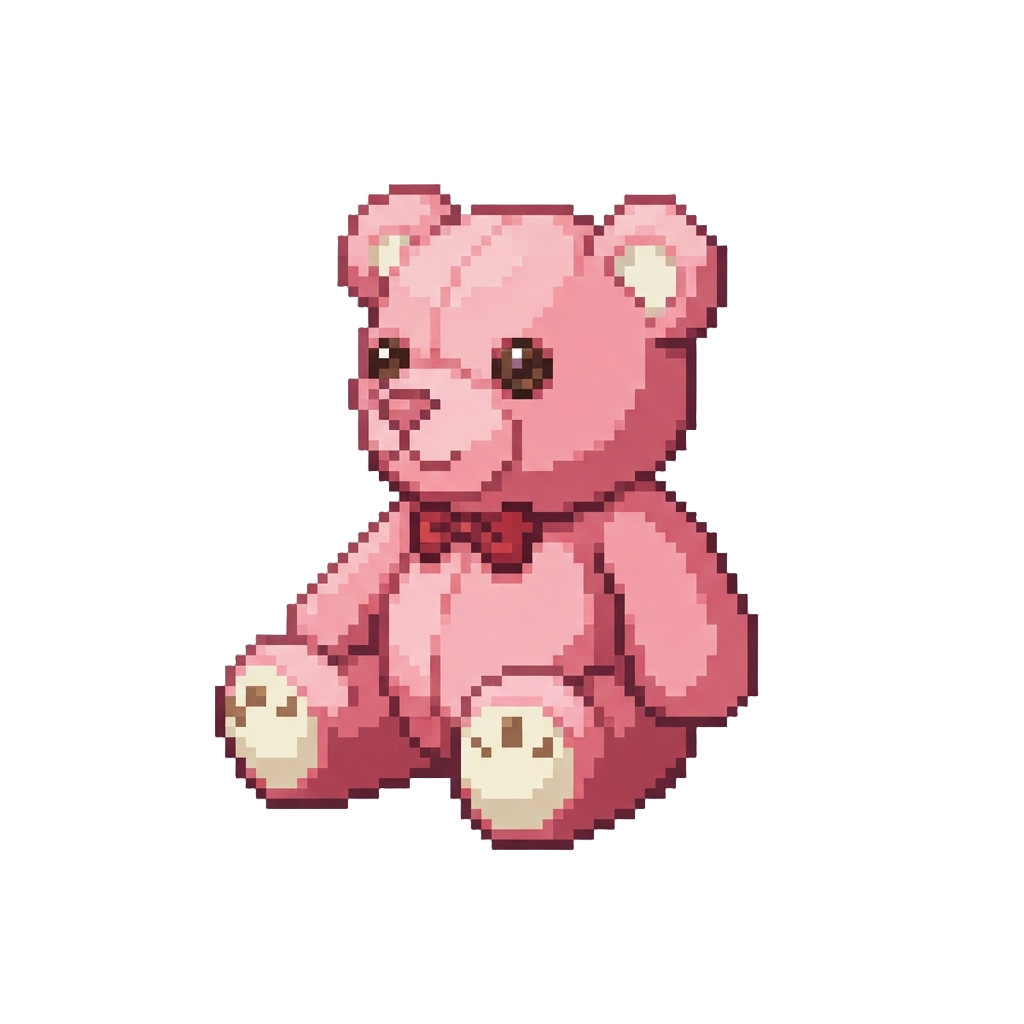 A Giant Pink Plush Teddy Bear