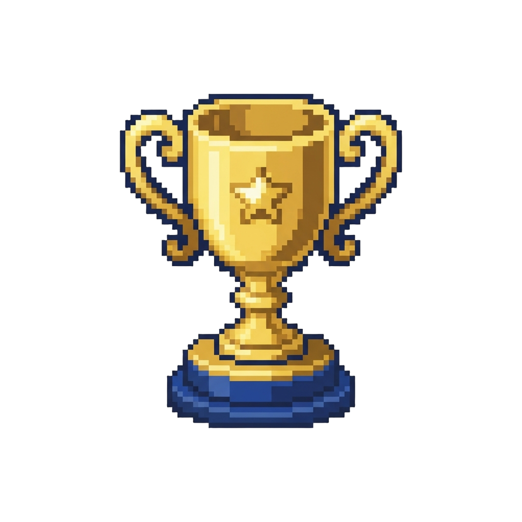A Shiny Winner Trophy