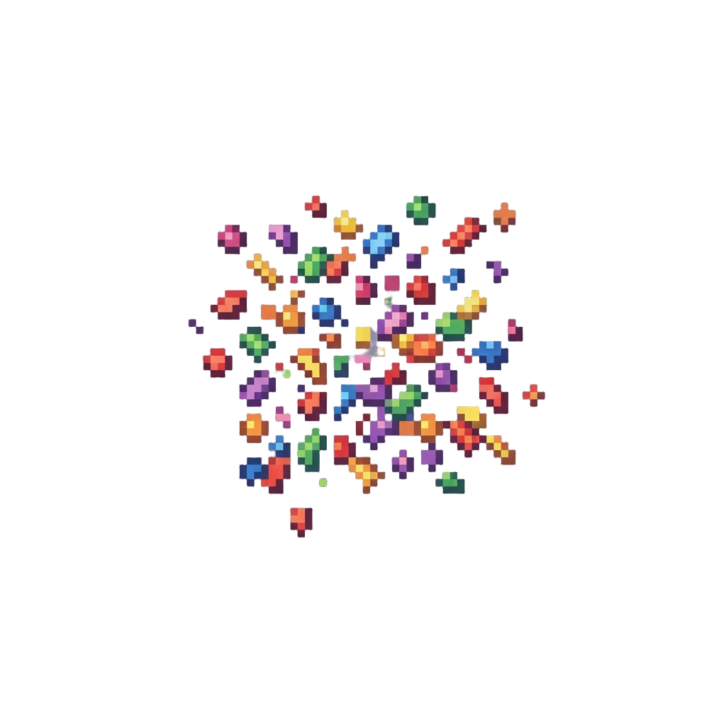 A Colorful Confetti Burst