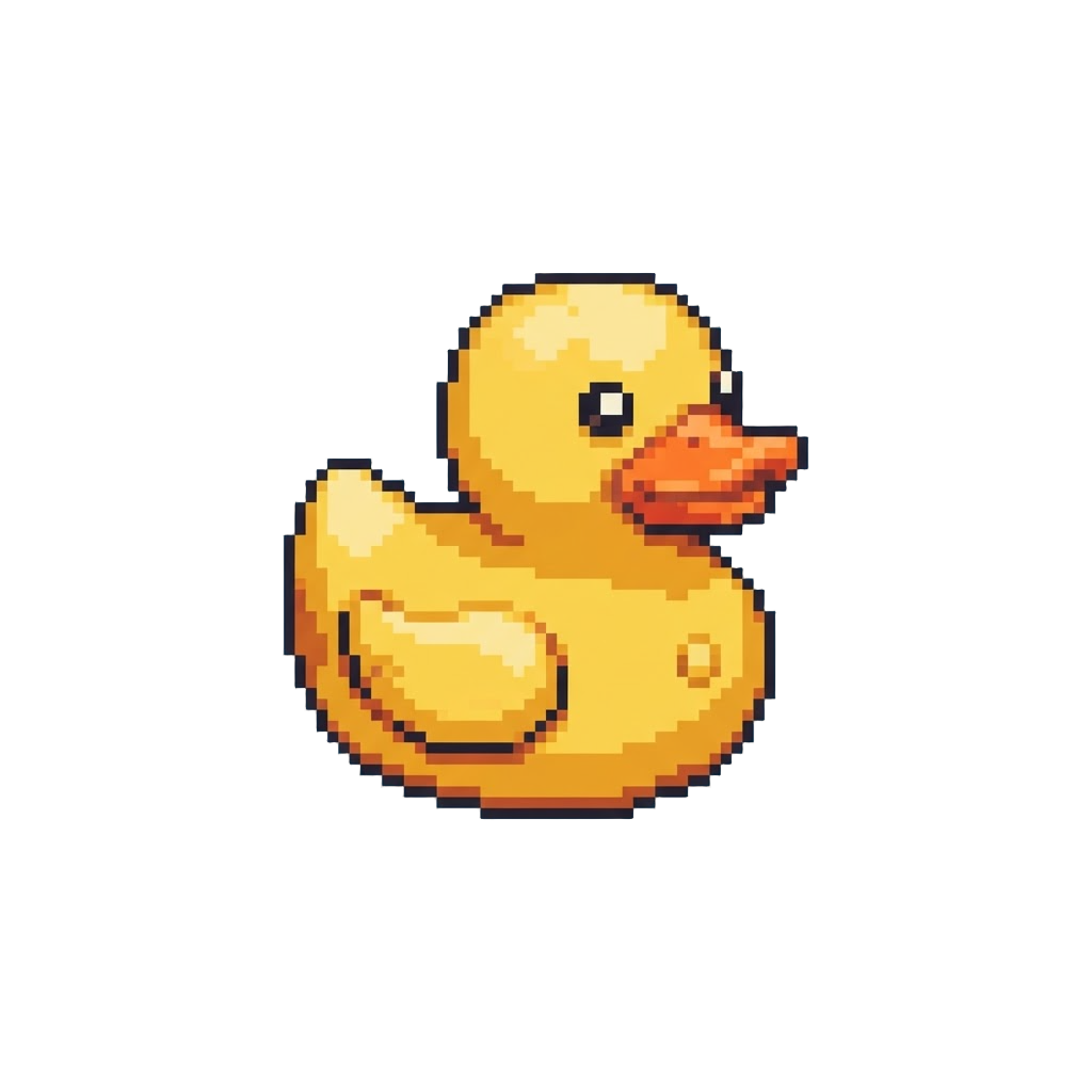 A Squeaking Toy Rubber Duck
