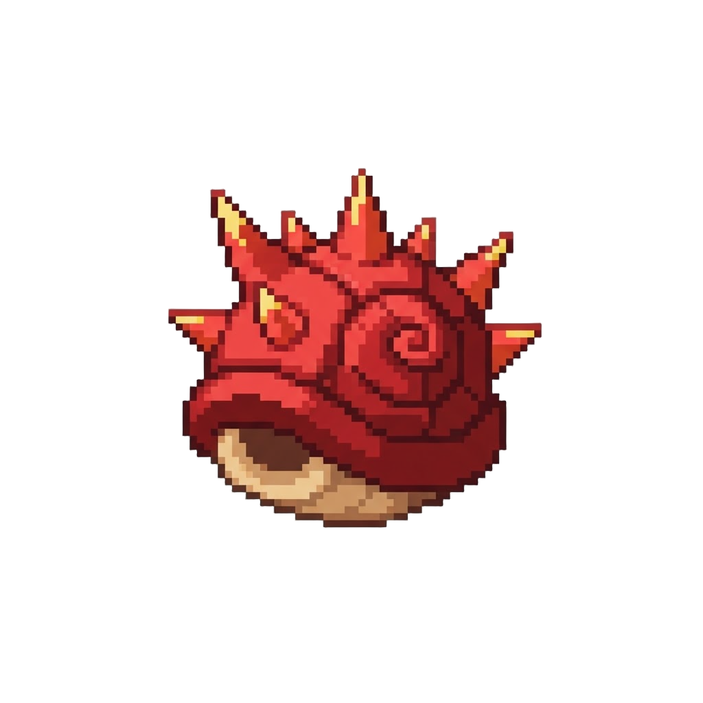 A Spiky Red Spinny Shell