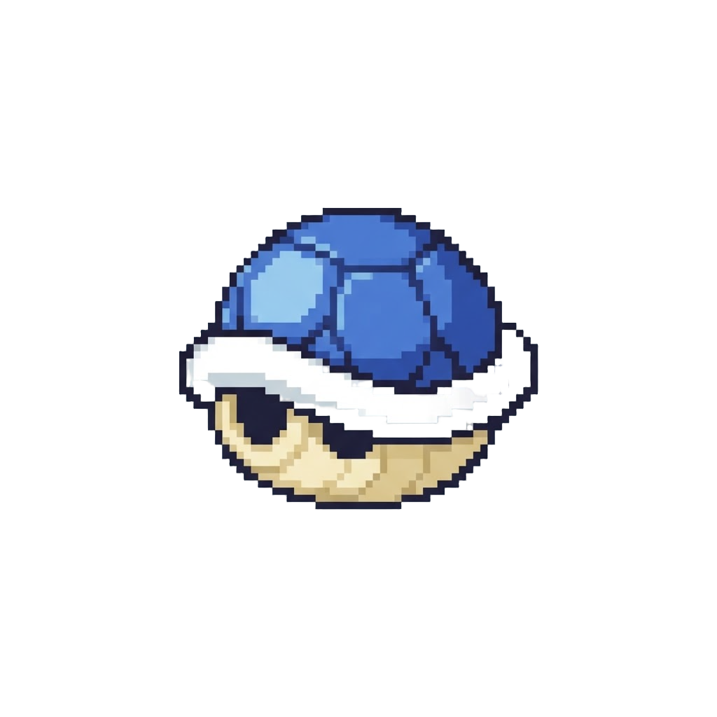 A Bouncy Blue Koopa Shell