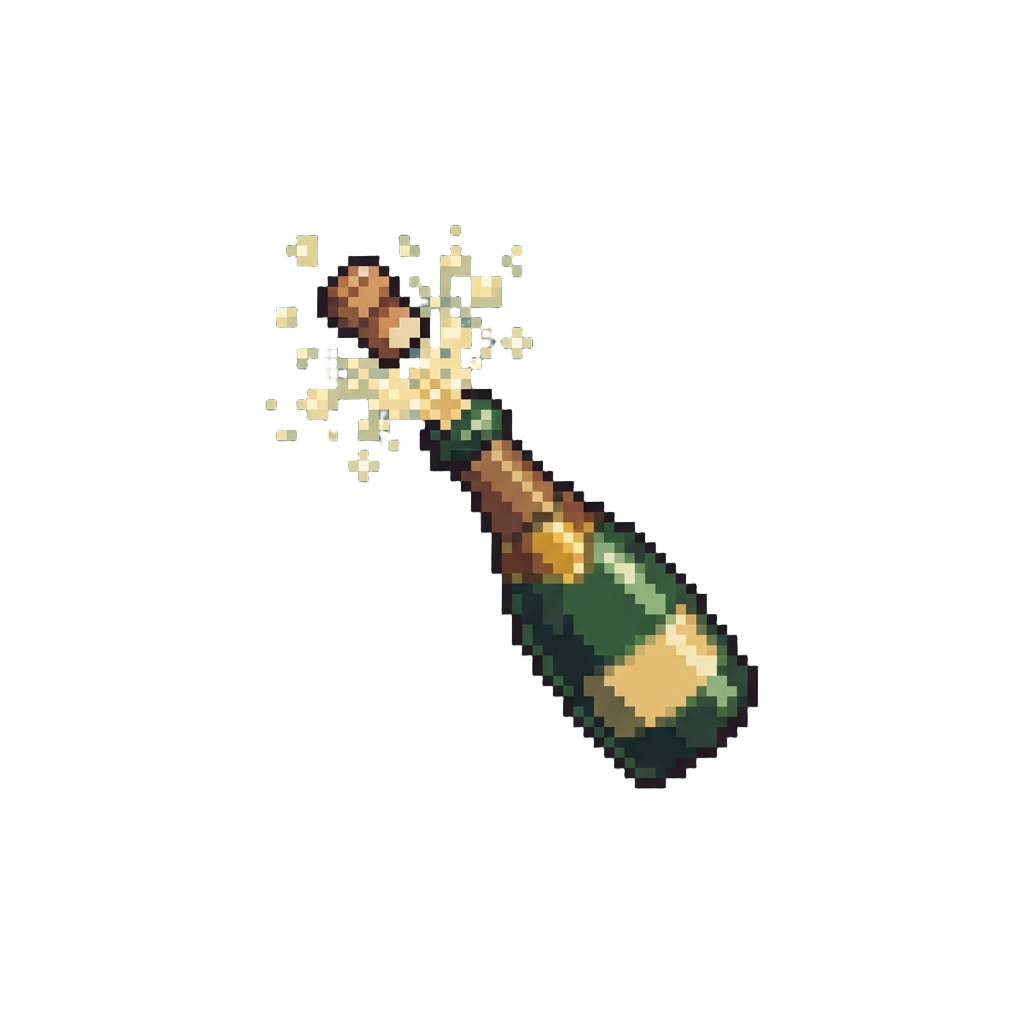 A Celebratory Champagne Pop Effect