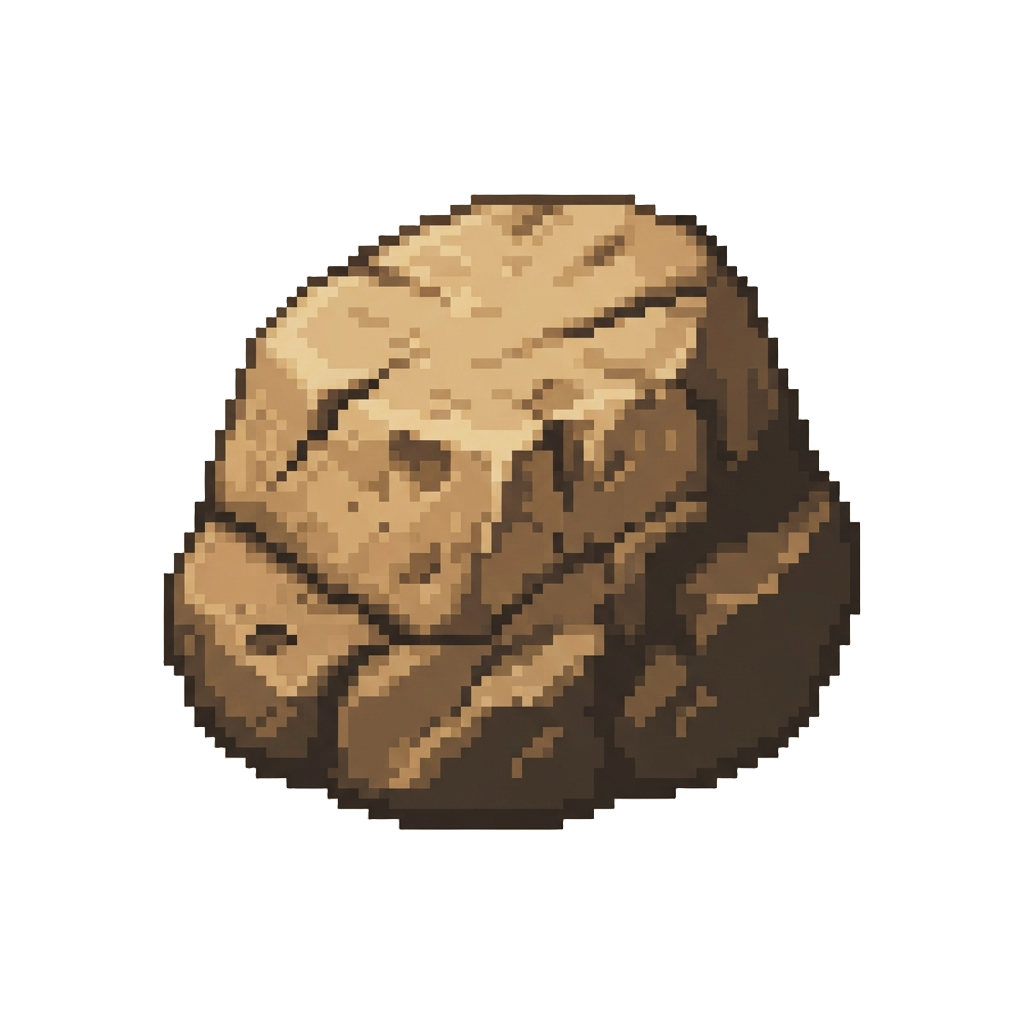 A Massive Sun-baked Desert Boulder