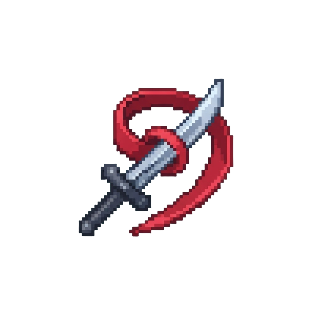 A Crimson Ribbon Blade Swirl