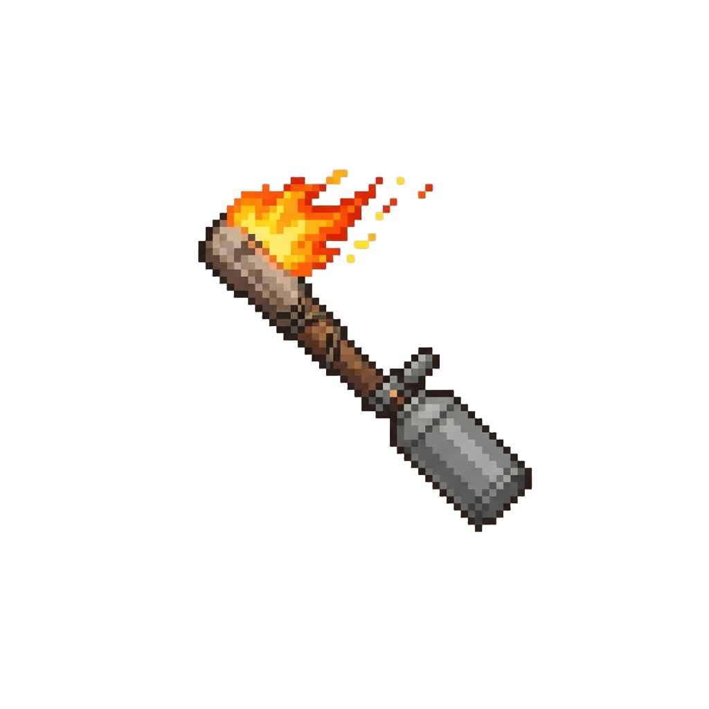A Flare Torch Thrown Into the Air