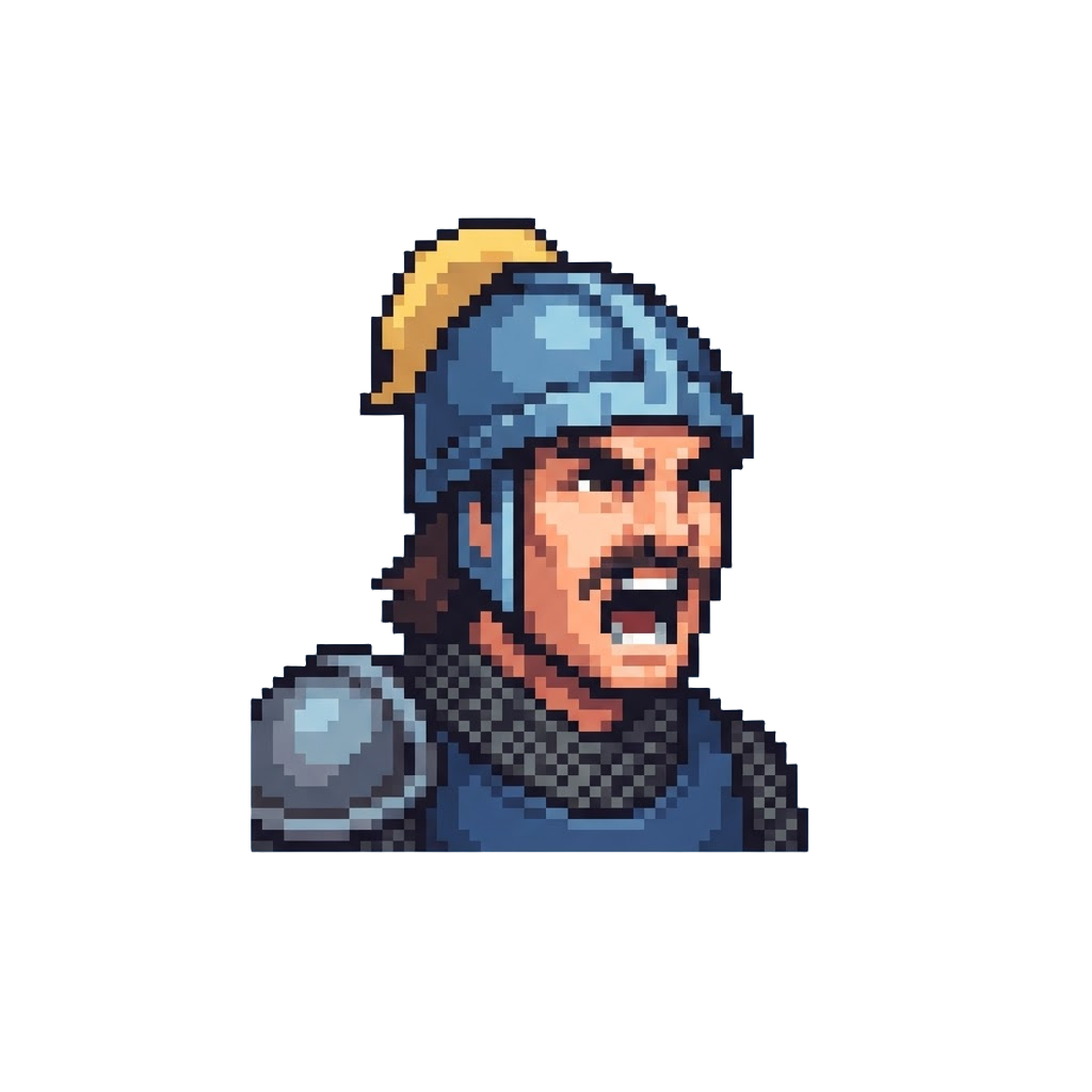 A Shouting Guard Shouting 'intruder!'