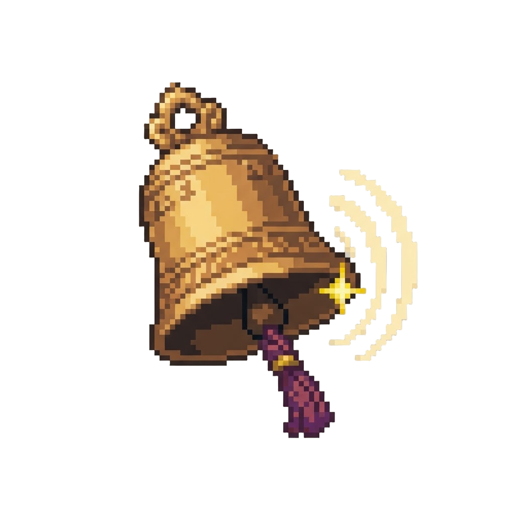 A Ringing Bronze Temple Bell
