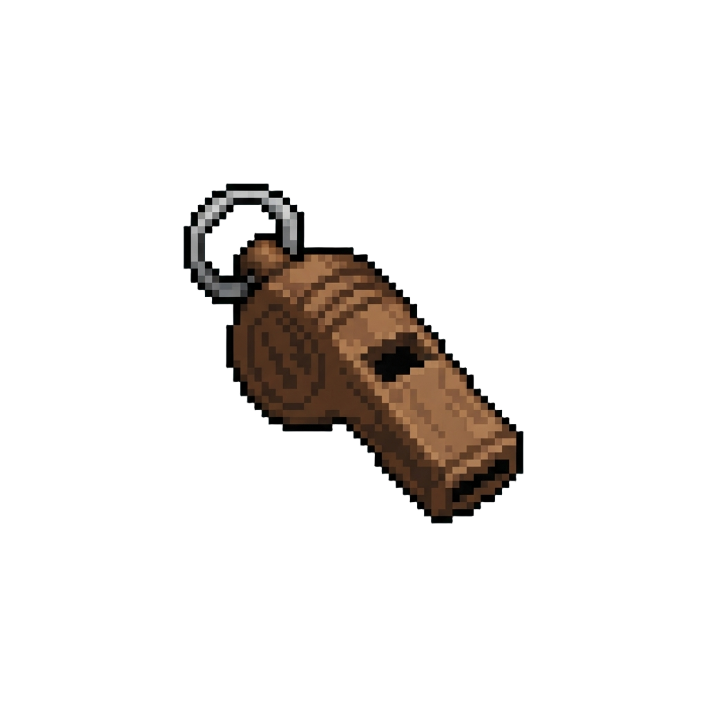 A Shrill Wooden Signal Whistle