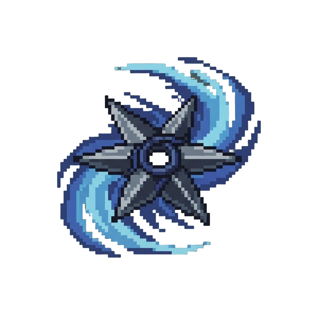 A Silent Shuriken Burst Flourish