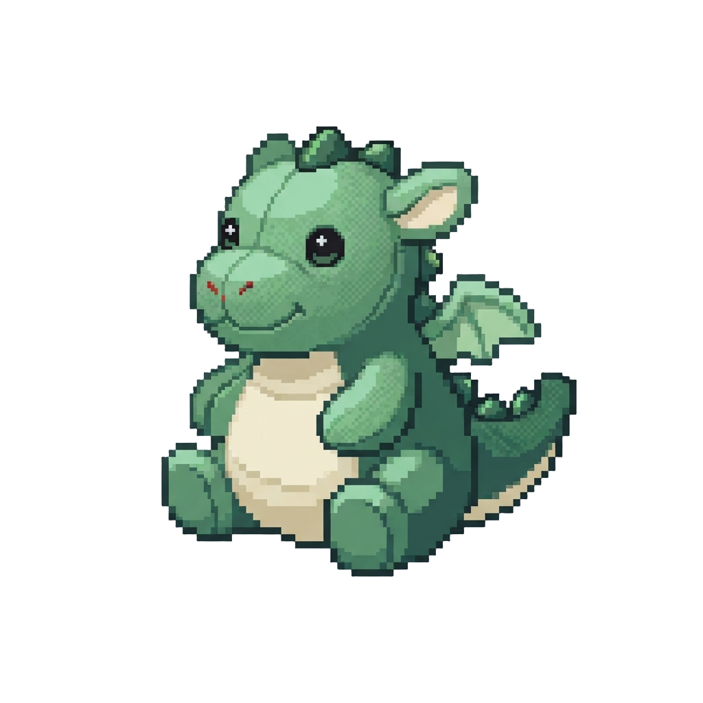 A Soft Oversized Plush Dragon