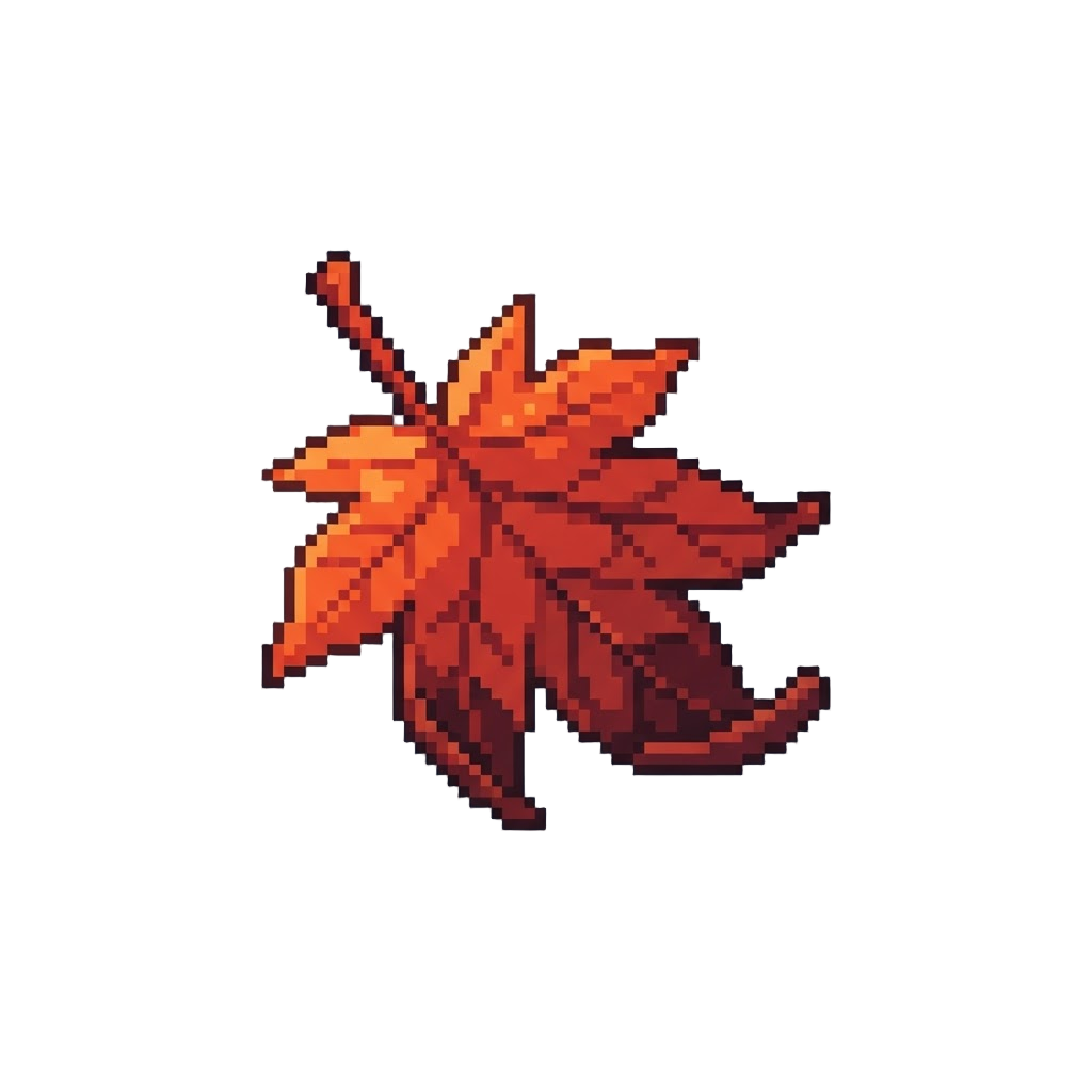 A Falling Single Leaf Animation