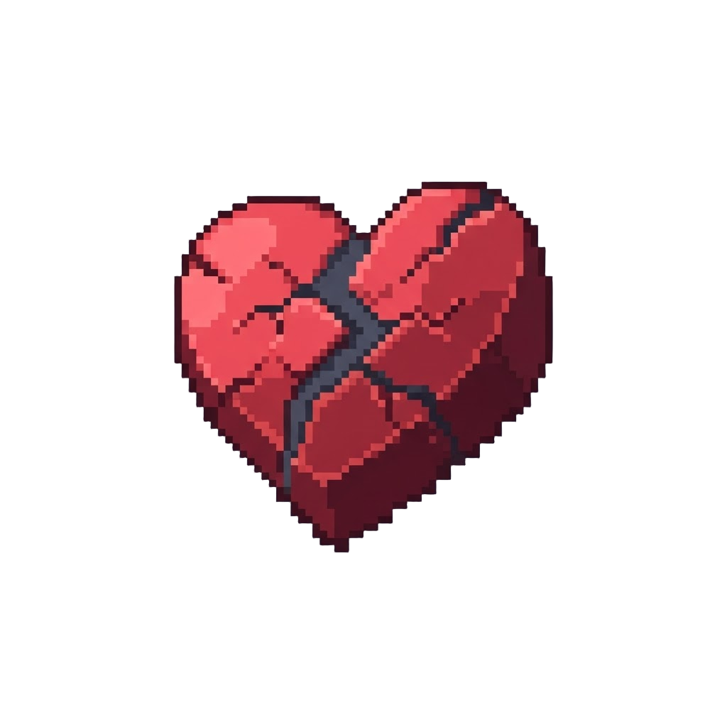 A Cracking Heart Graphic