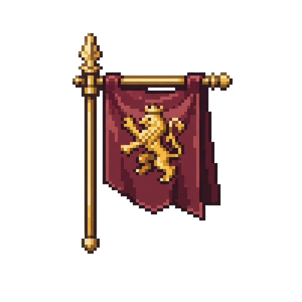 A Golden Crest Flag