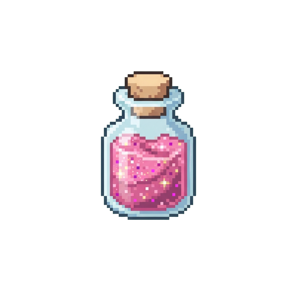 Pink Glitter Water