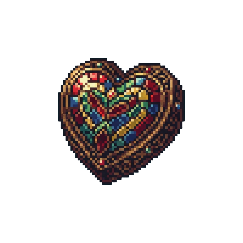 A Mosaic Heart Pattern