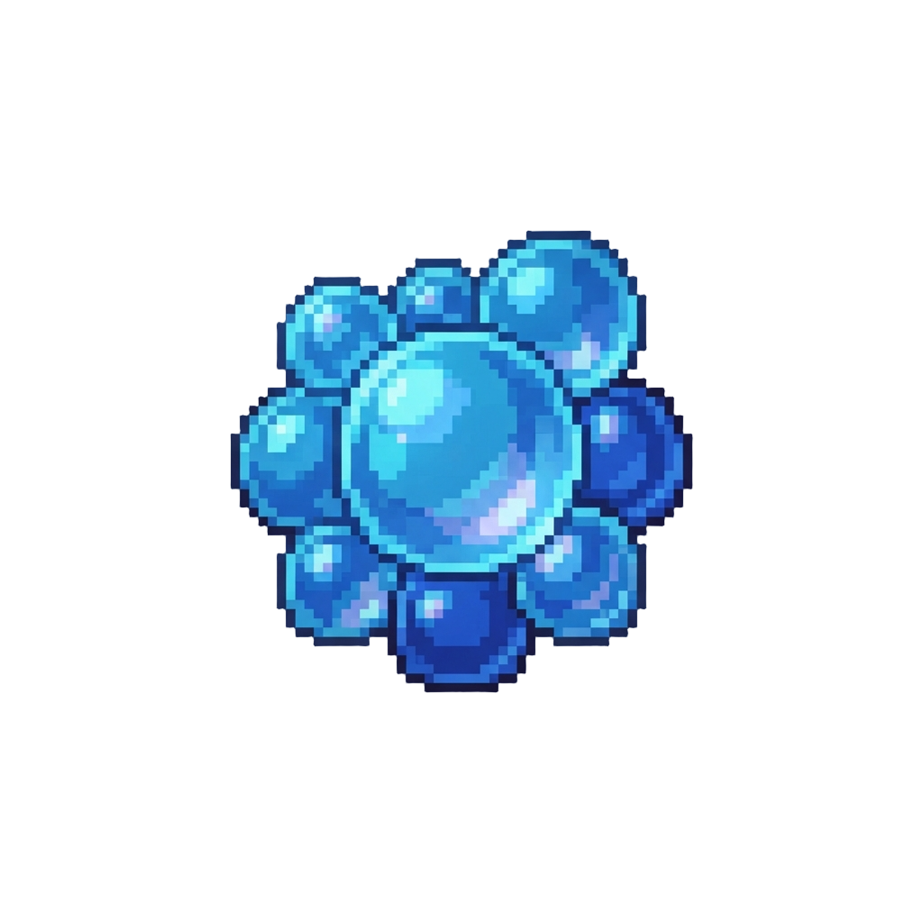 Glowing Blue Bubbles