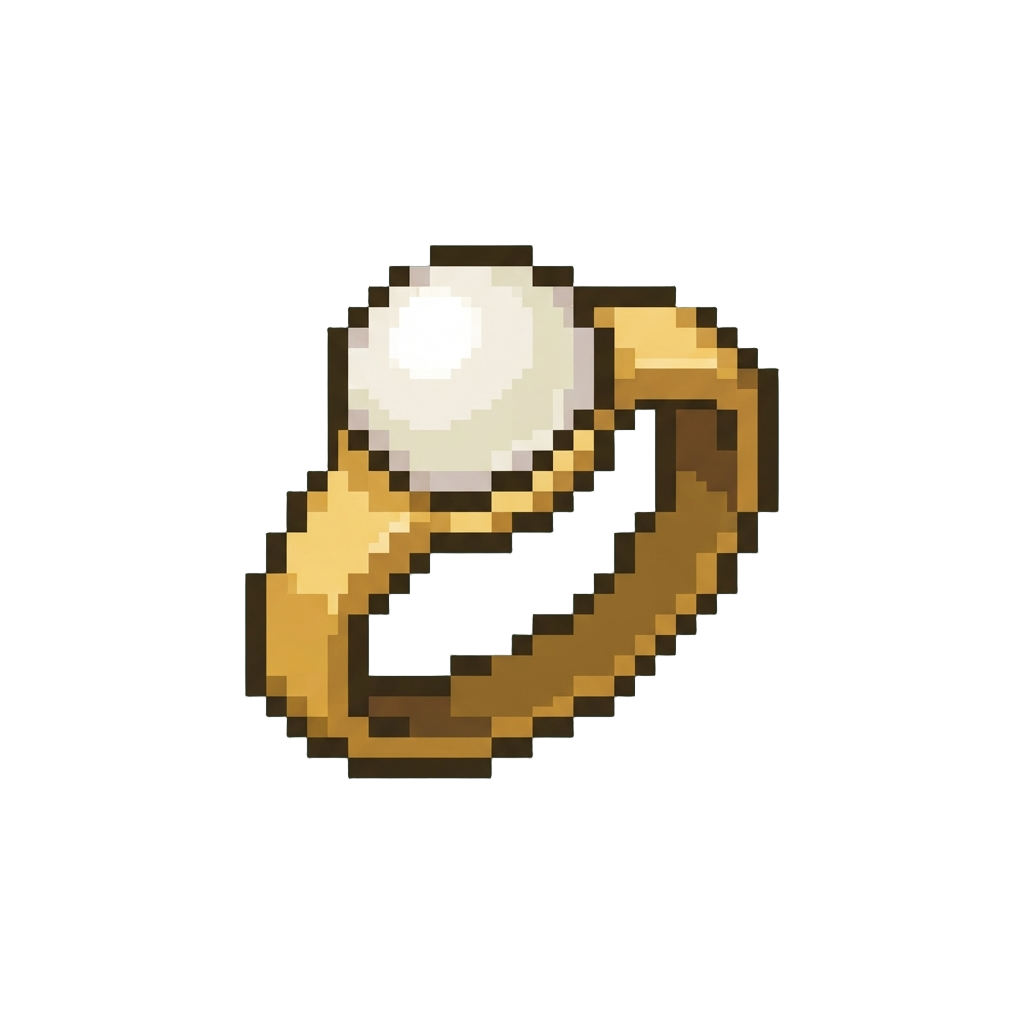 A White Pearl Ring