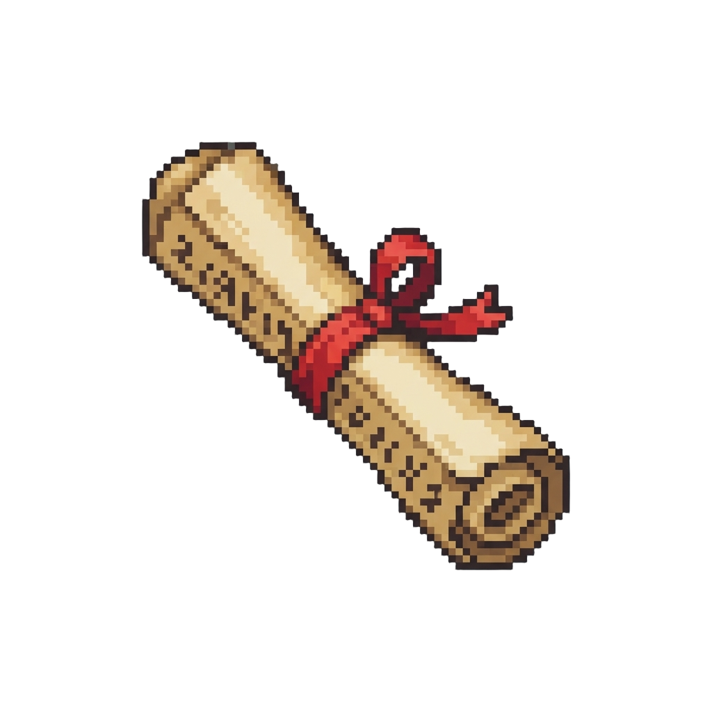 A Ribbon-tied Spell Scroll