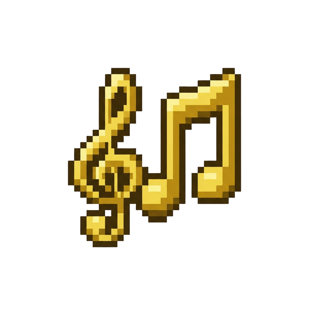 Golden Musical Notes
