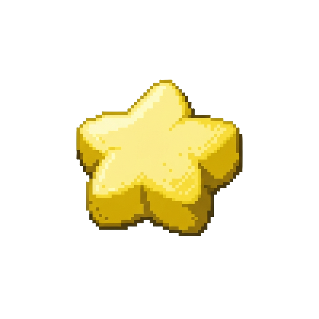 A Yellow Star Marshmallow