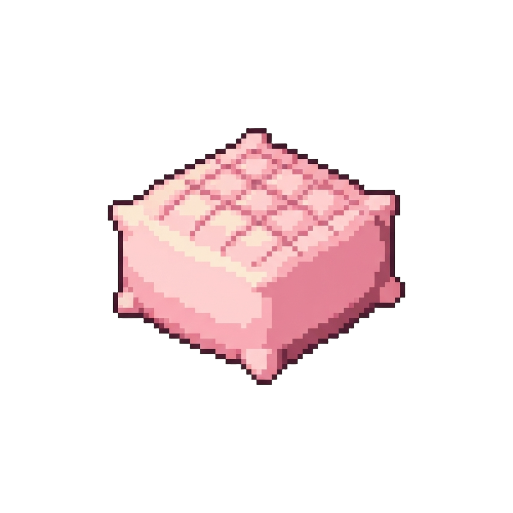 A Pink Marshmallow Pillow