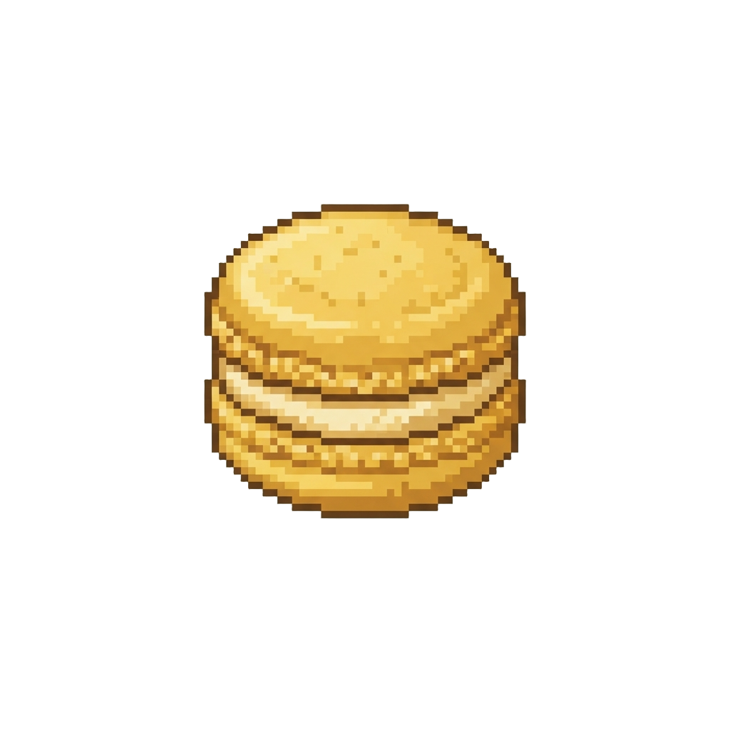 A Golden Macaron