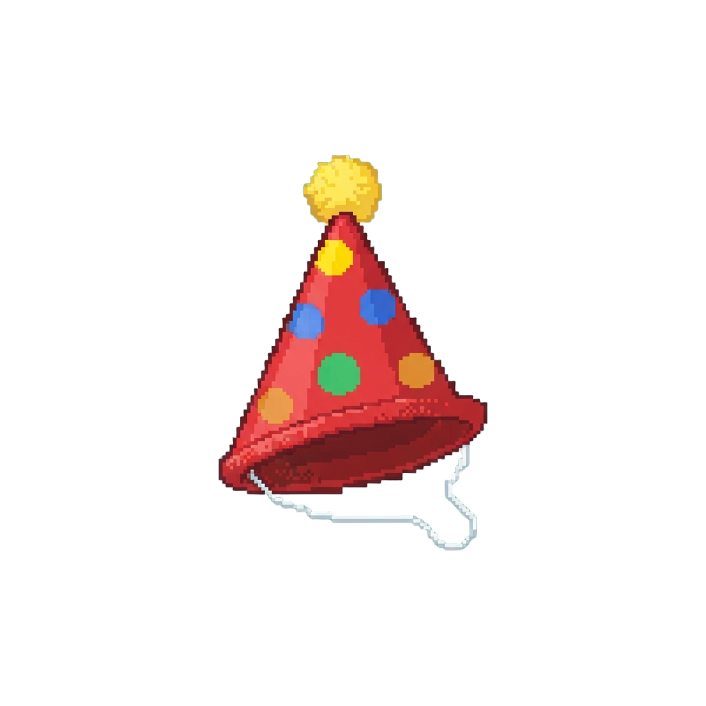 A Polka Dot Party Hat