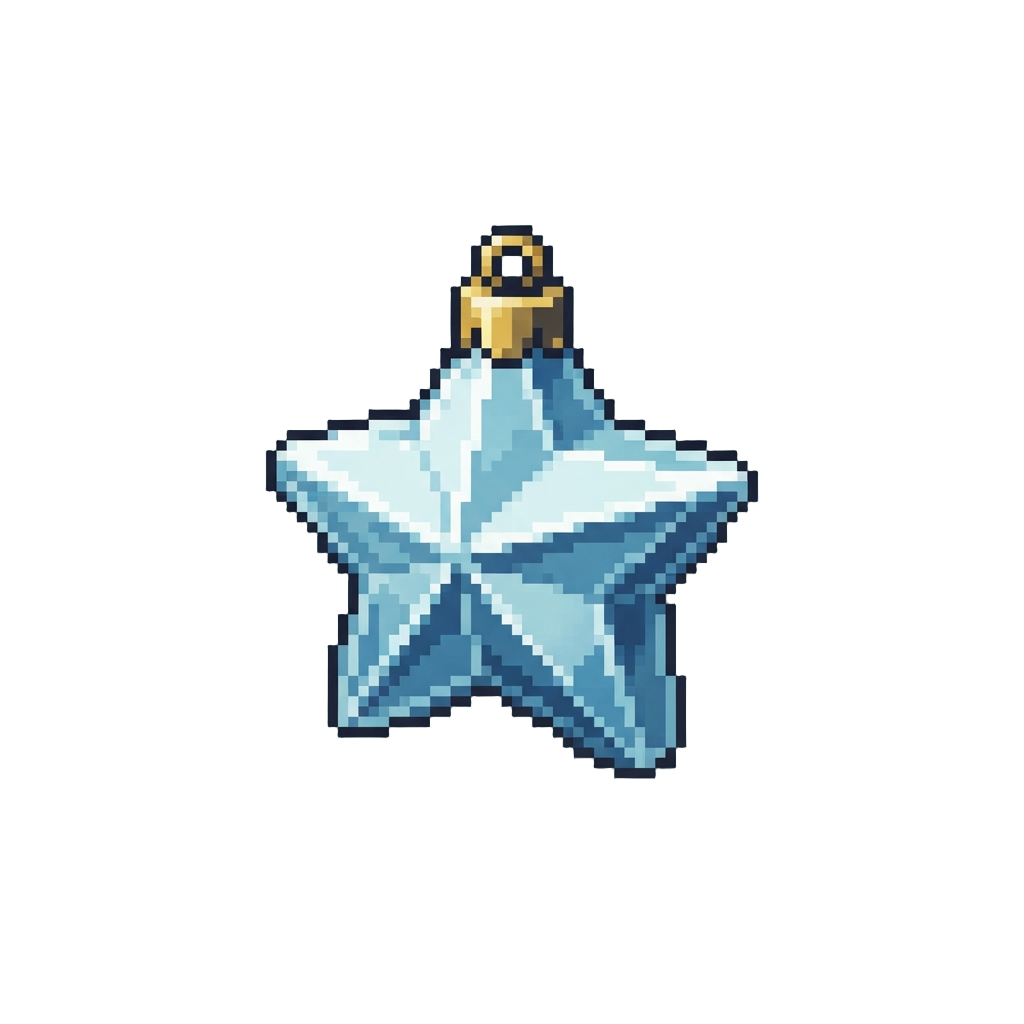 A Glass Star Ornament