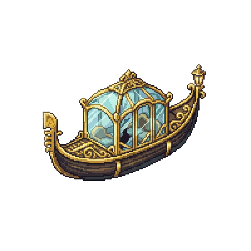 A Gilded Glass Gondola