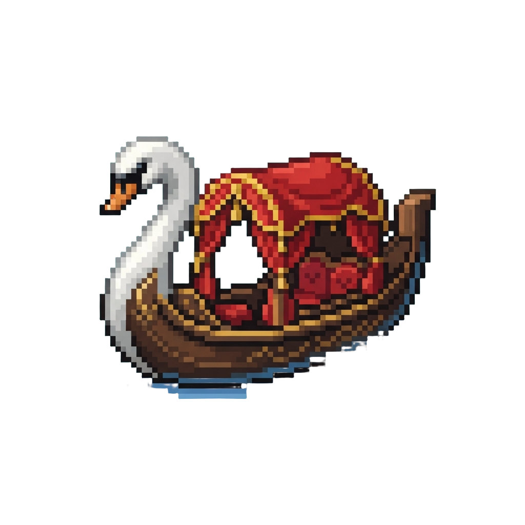 A Luxurious Swan-shaped Gondola