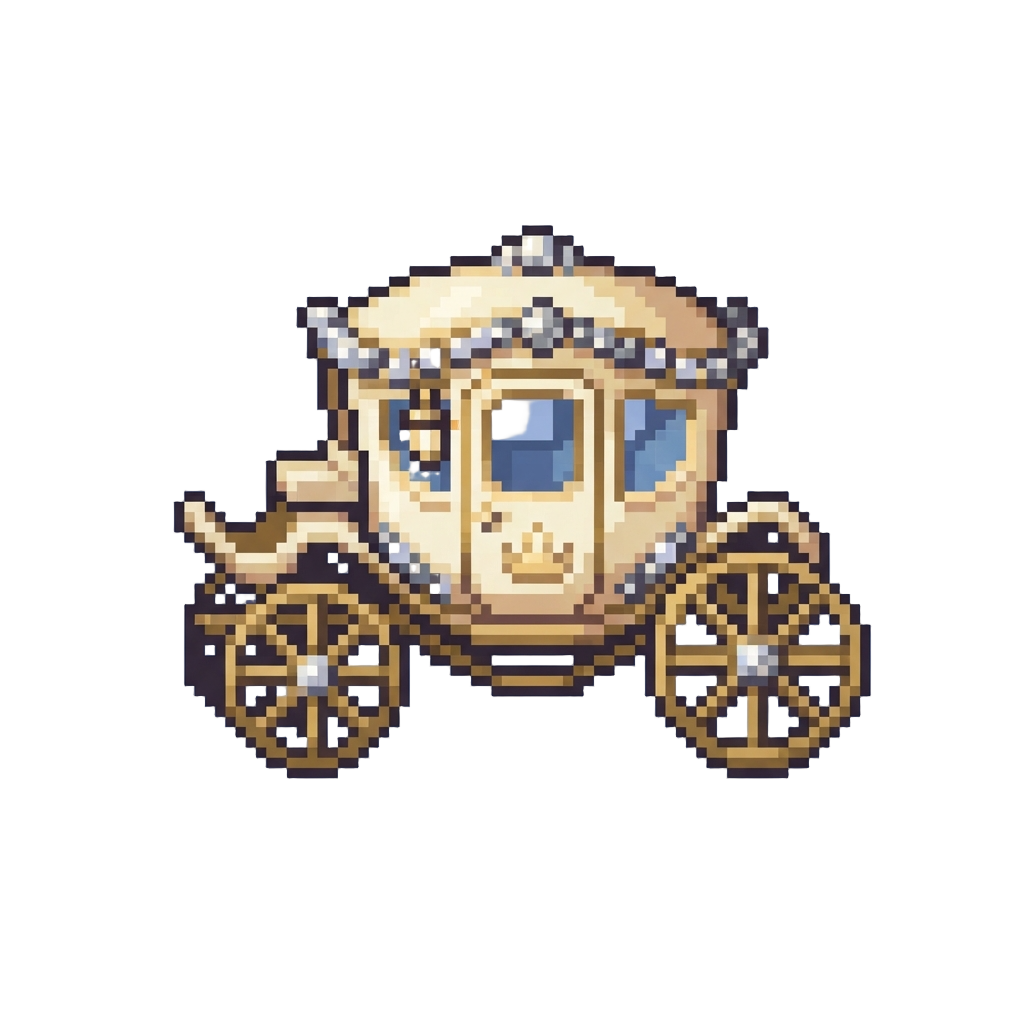A Pearl-embellished Princess Coach
