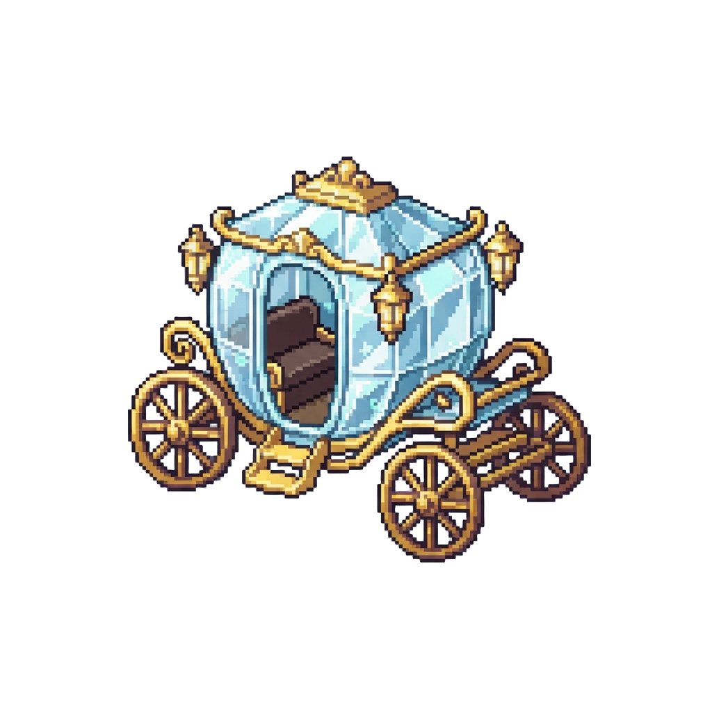A Crystal Glass Fairytale Carriage