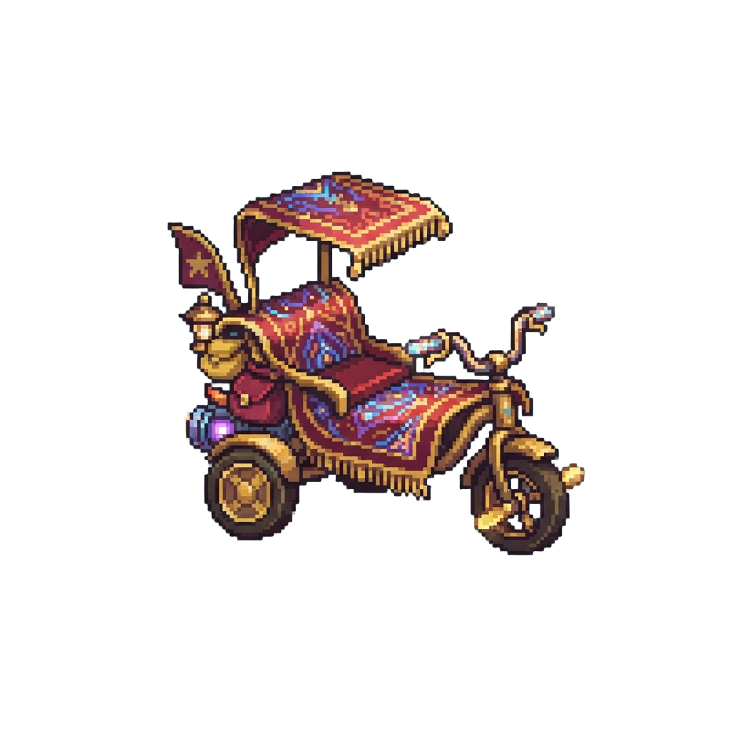 A Magical Flying Carpet Tricycle