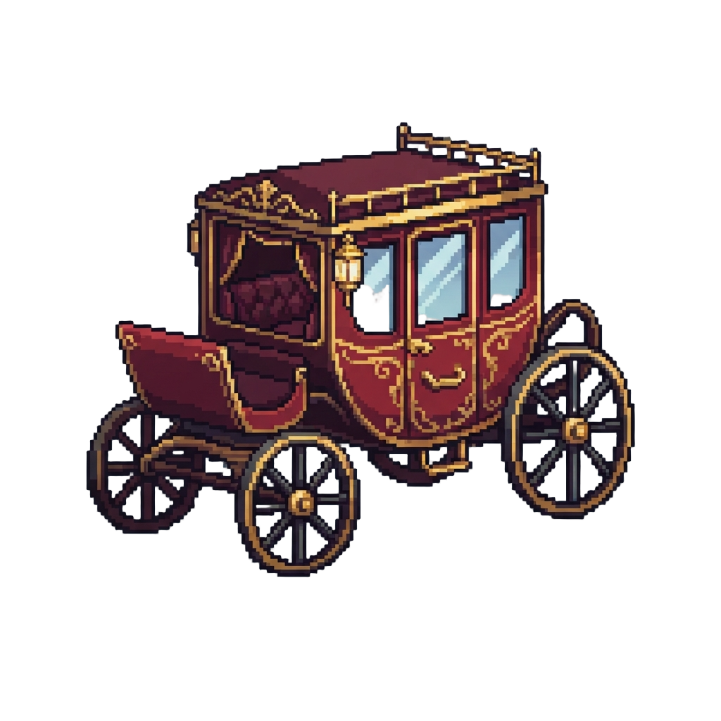 A Gilded Velvet-lined Coach