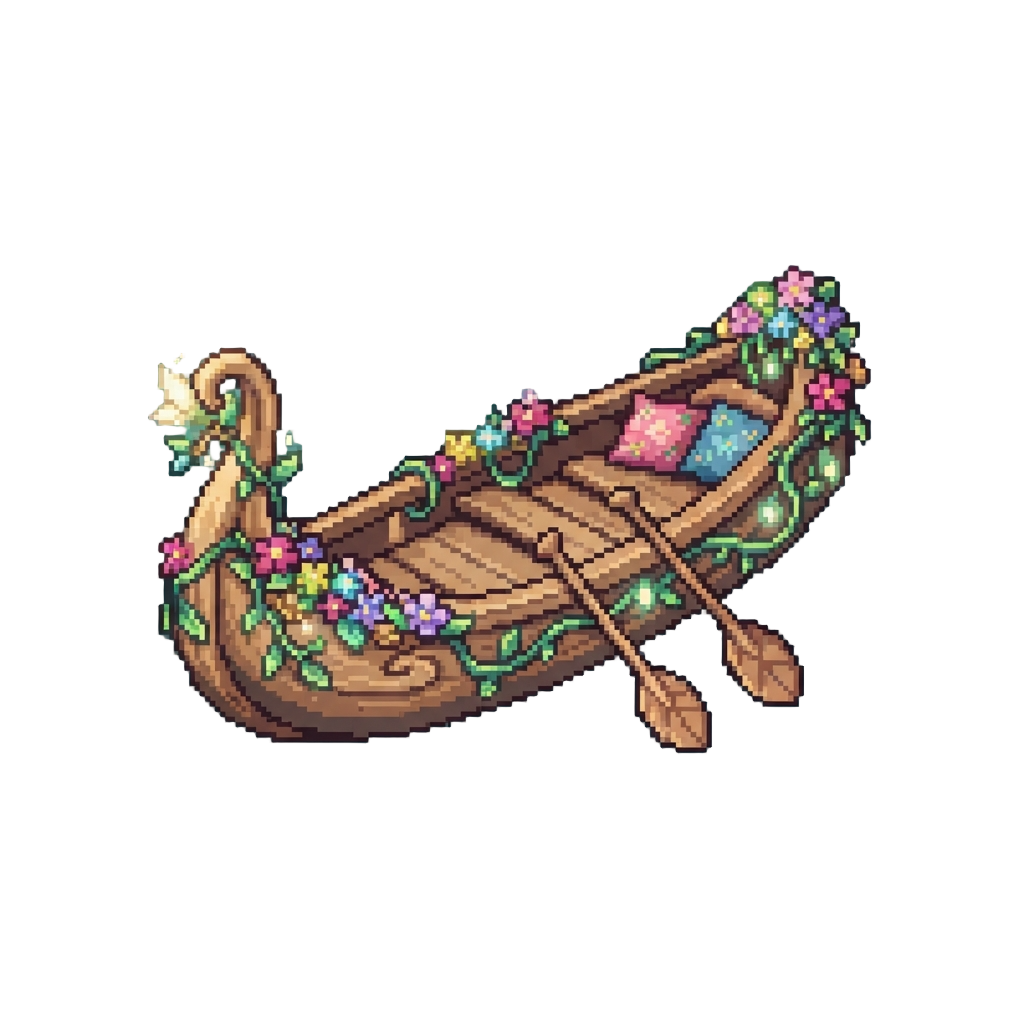 A Floral Fairyland Canoe