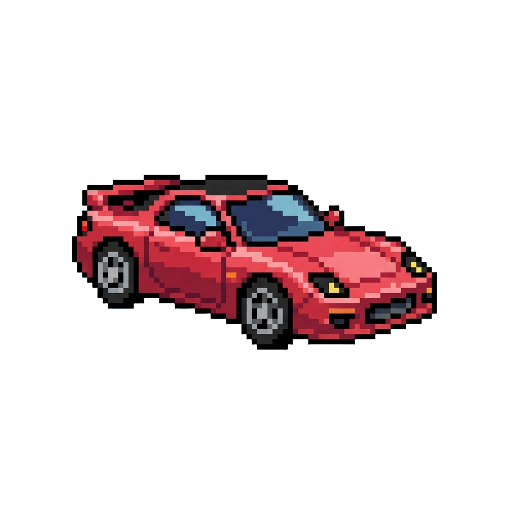A Sparkling Ruby Sports Car