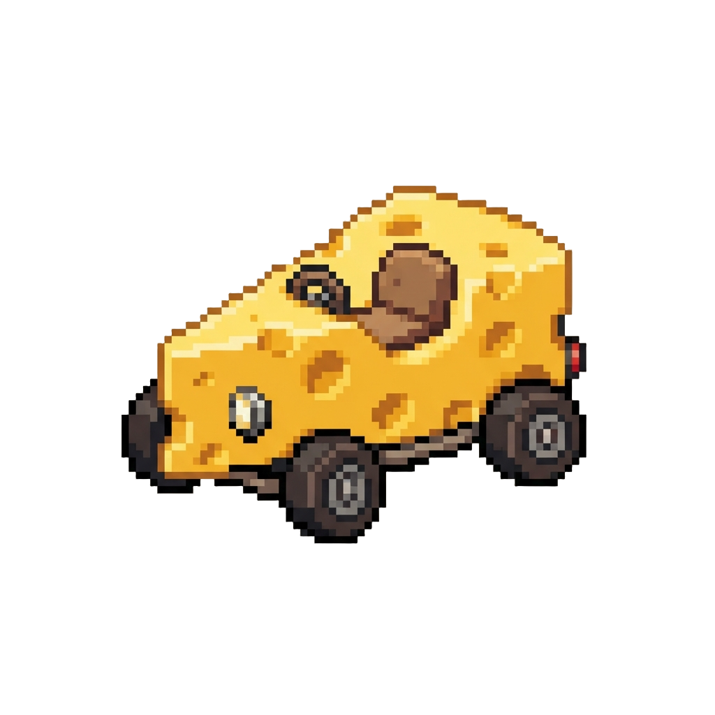 A Giant Cheese-wedge Kart