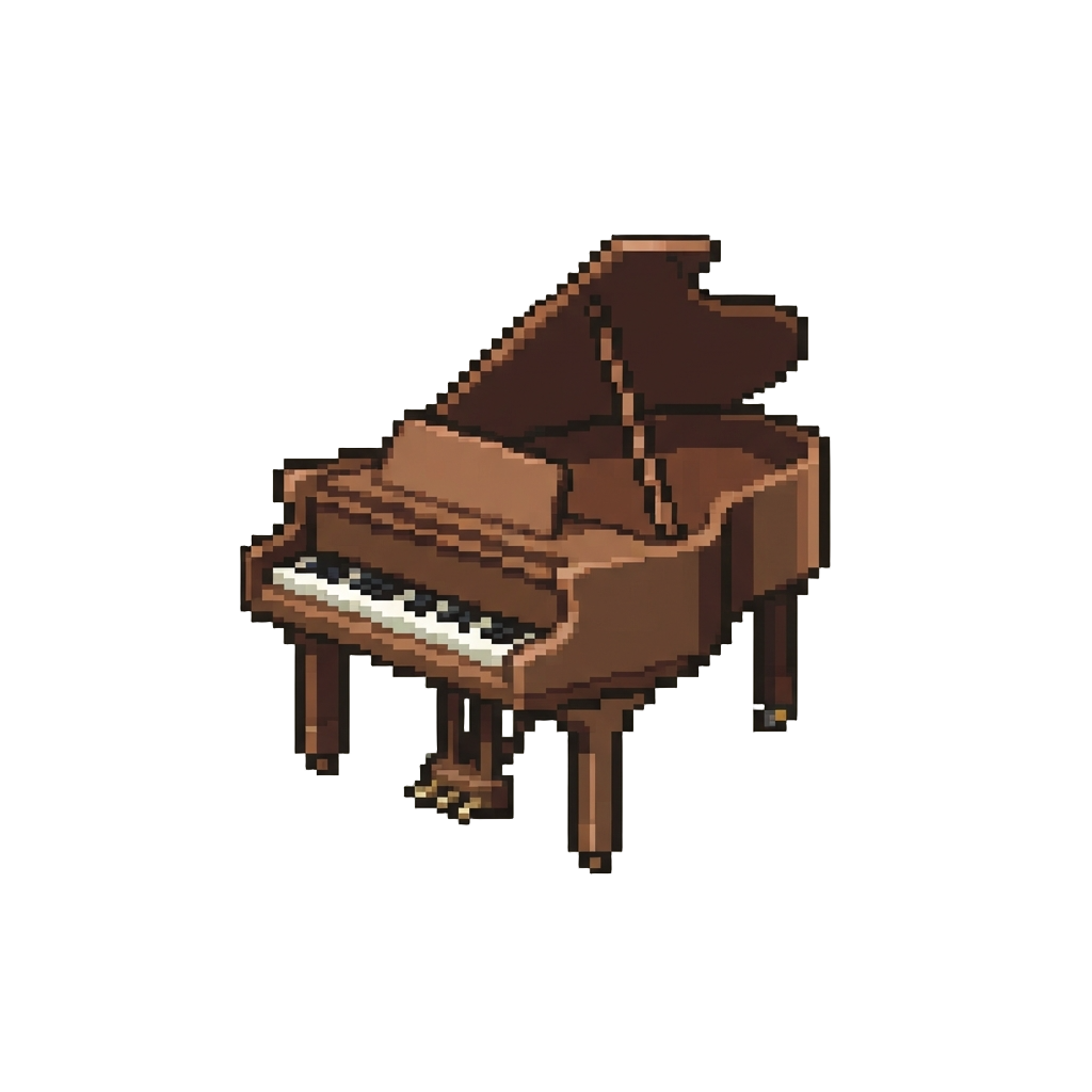 A Classic Mahogany Baby Grand