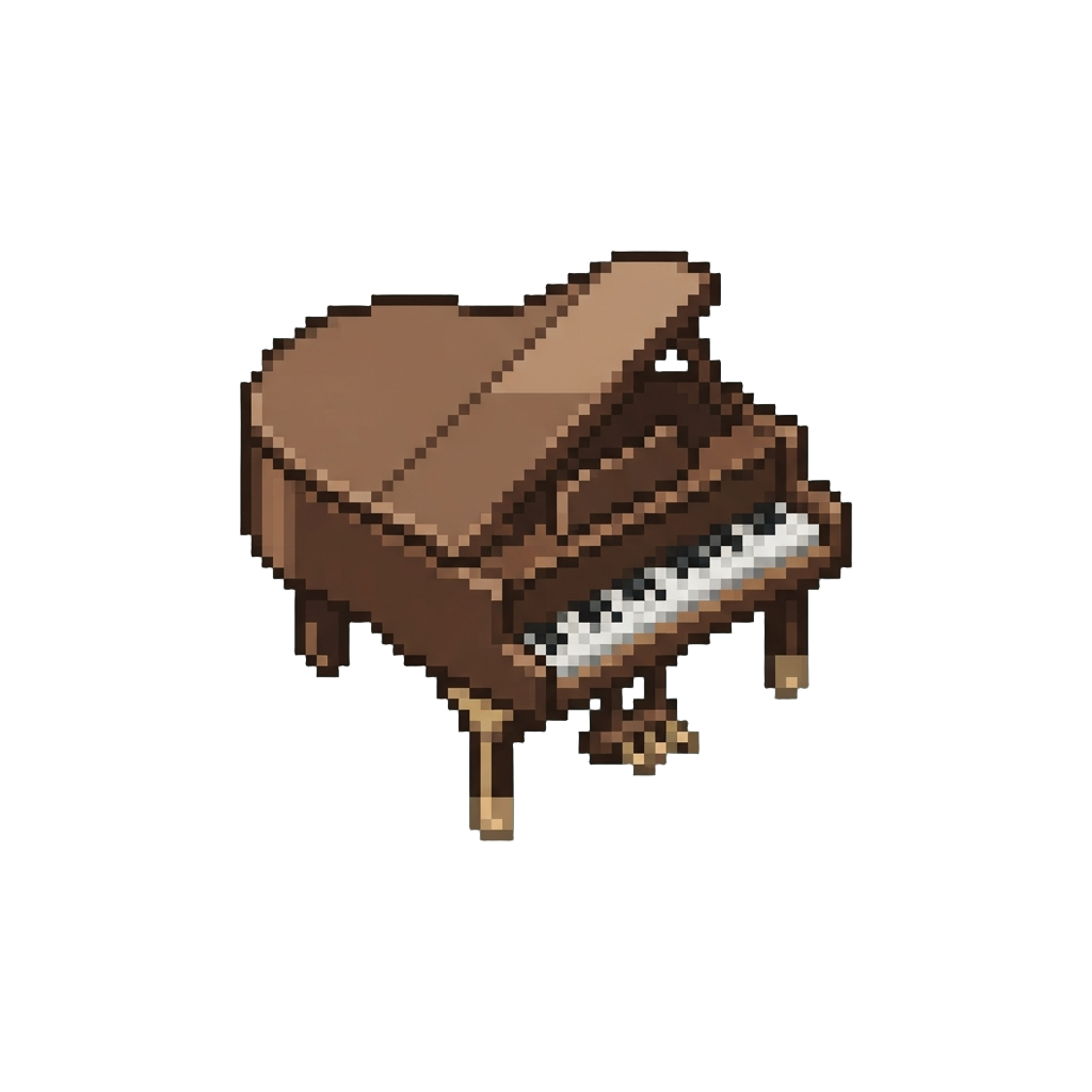 A Dark Walnut Lounge Piano